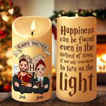 Load image into Gallery viewer, Personalized Wizard Couple LED Candle - Magical Gift
