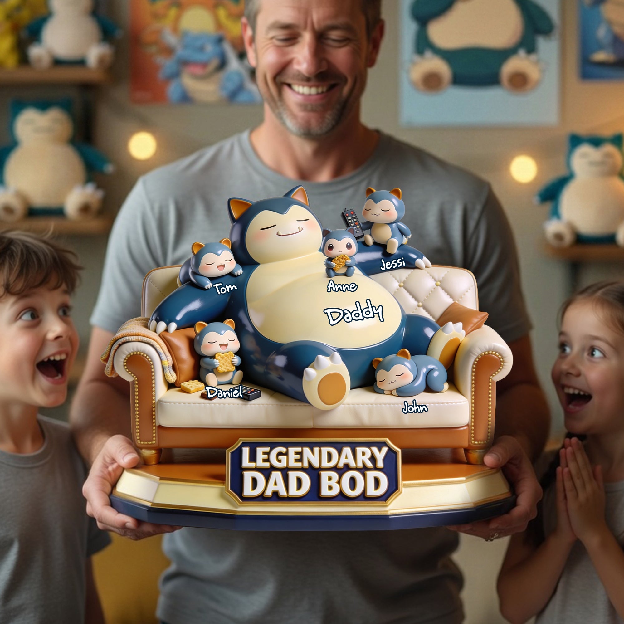 "Celebrate Legendary Dad Moments with Personalized Touch" - Legend Dad Acrylic Plaque, Custom Gift for Dads, Grandpas, and Father's Day Shaped Plaques PopCulturePrints