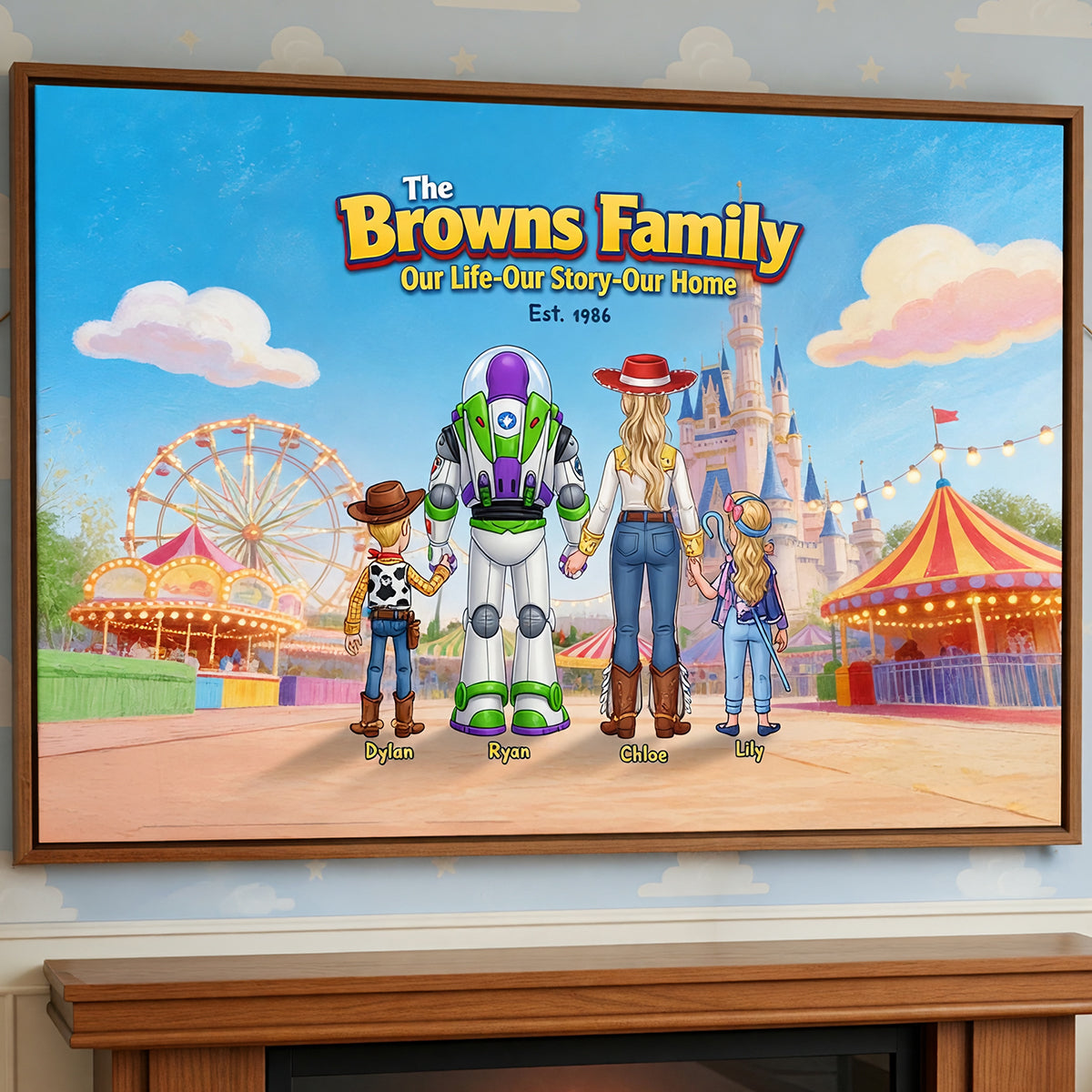 Family Adventure Canvas - A Personalized Journey for Your Loved Ones