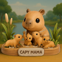 Load image into Gallery viewer, &quot;Mommy&#39;s Little Helpers&quot; - Water Pudge Mom Acrylic Plaque - Personalized Gift for Mom &amp; Grandma Shaped Plaques PopCulturePrints
