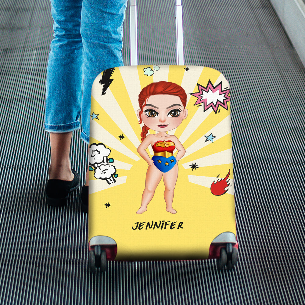 Personalized Travel Agent Superpower Luggage Cover Luggage Covers PopCulturePrints