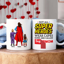 Load image into Gallery viewer, Supermom &amp; Kids Personalized Coffee Mug Coffee Mug PopCulturePrints
