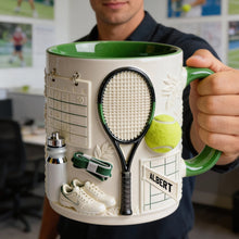 Load image into Gallery viewer, Serve Up Joy with Every Sip - Personalized Match Day Tennis Coffee Mug - Perfect Gift for Tennis Lovers Coffee Mug PopCulturePrints
