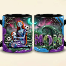 Load image into Gallery viewer, “Celebrate Spooky Moments with Love” - Personalized Accent Mug for Moms and Kids - Perfect Gift for Moms, Grandmas, and More Coffee Mug PopCulturePrints
