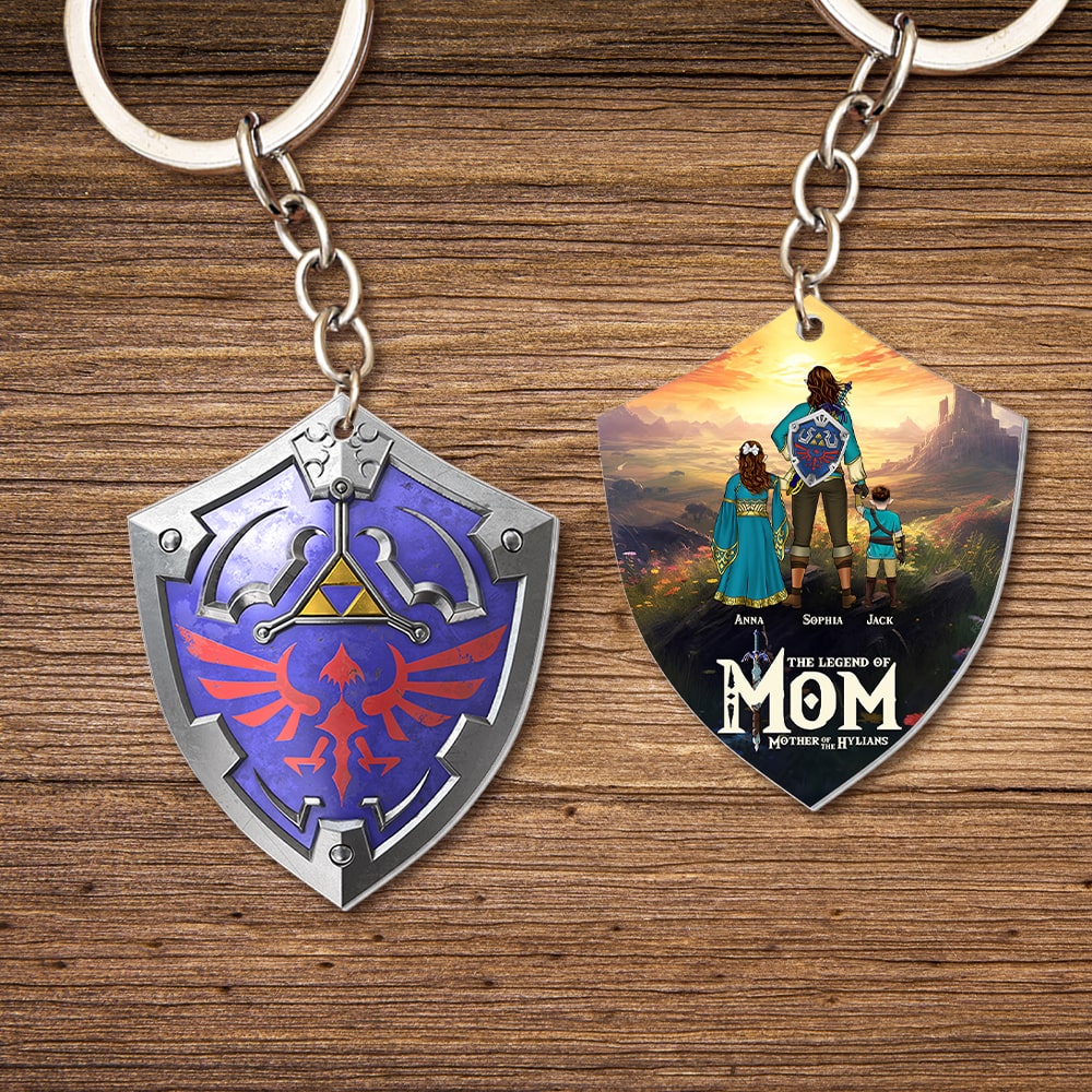 Legend of Mom Personalized Keychain - Mother's Day Gift Keychains PopCulturePrints