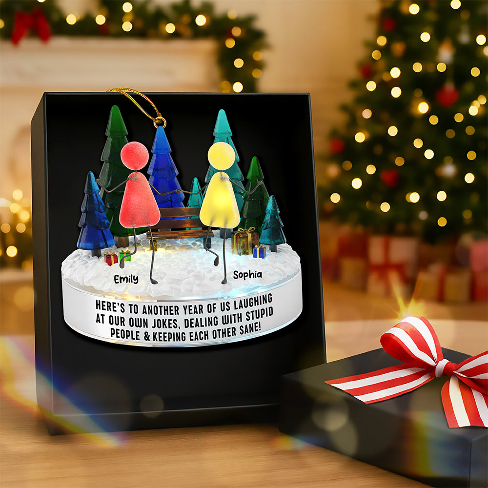 Sea Glass Friendship Ornament | Personalized Christmas Gifts for Besties Ornament PopCulturePrints