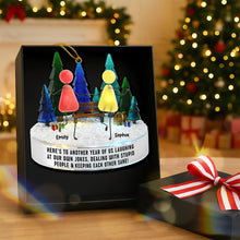 Load image into Gallery viewer, Sea Glass Friendship Ornament | Personalized Christmas Gifts for Besties Ornament PopCulturePrints
