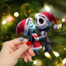 Load image into Gallery viewer, Custom Horror Couple Christmas Ornament
