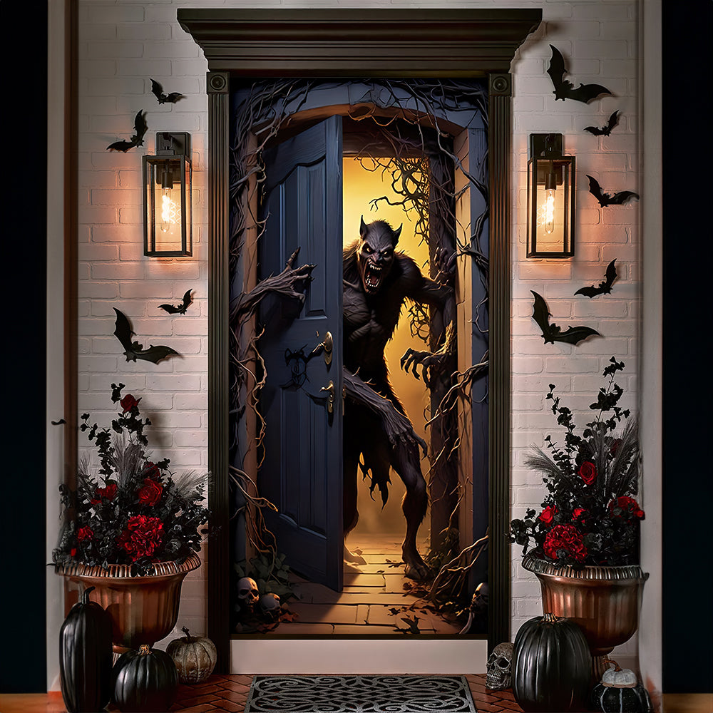 Werewolf Horror Fan Personalized Door Cover