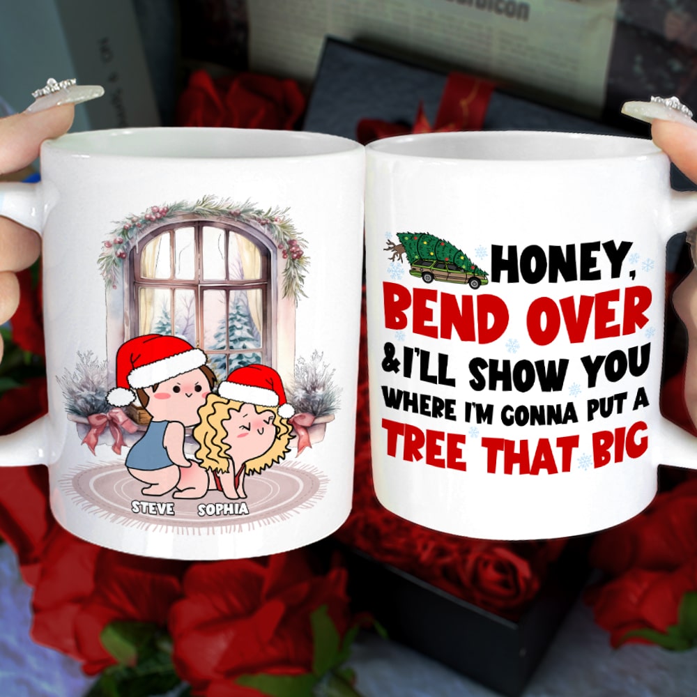 Personalized Christmas Couple Mug - Fun & Festive Gift