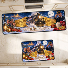 Load image into Gallery viewer, Believe in the Magic of Christmas - Magical Holiday Train Runner Rug, Personalized Gift for Family and Friends
