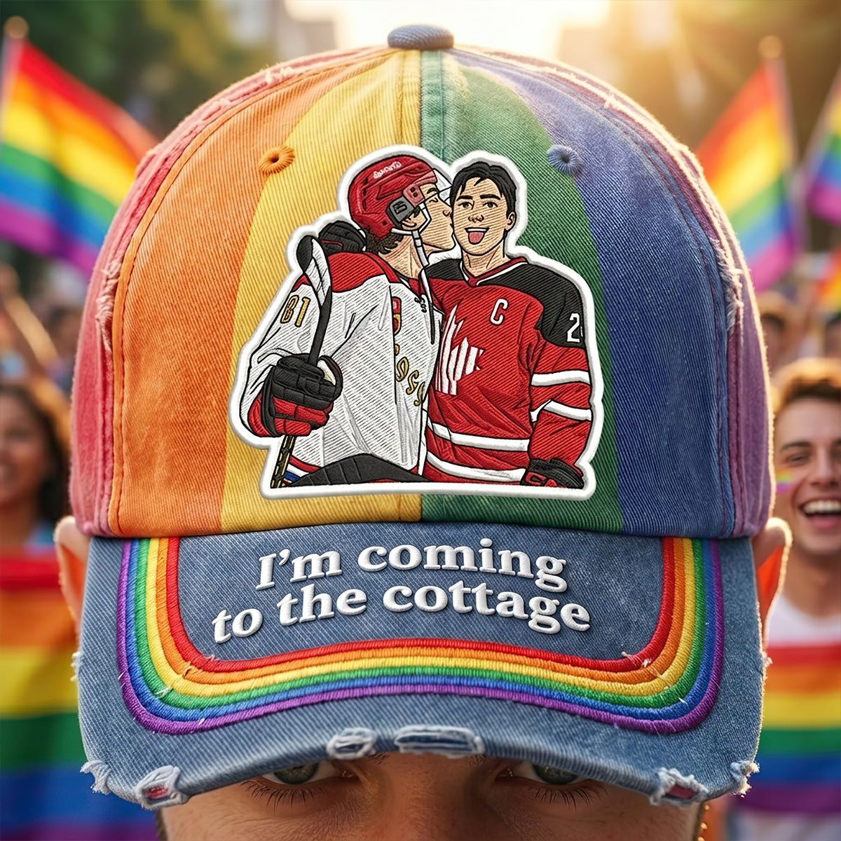 Forever Love Classic Cap - A Celebration of LGBTQ+ Pride, Custom Personalization Available Caps PopCulturePrints