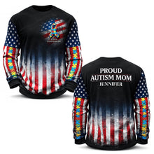 Load image into Gallery viewer, Proud Autism Parent - 250th Anniversary USA - Personalized Gift for Dads, Moms, and Family AOP Products PopCulturePrints
