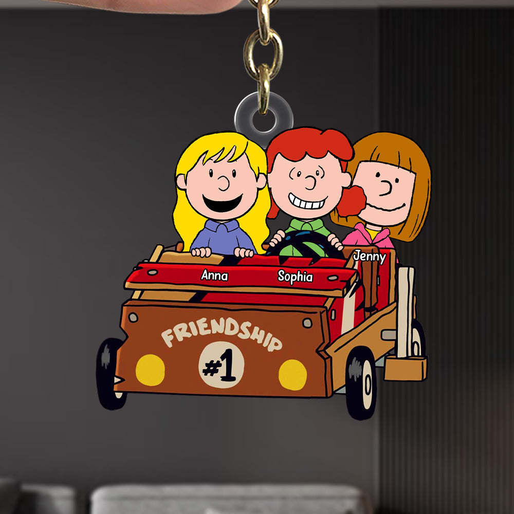 Personalized Friendship Keychain - Celebrate Your Best Friends Keychains PopCulturePrints