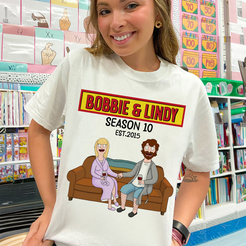 "Together Since 2015" - Personalized Couple Shirt for Bobbie & Lindy Shirts PopCulturePrints