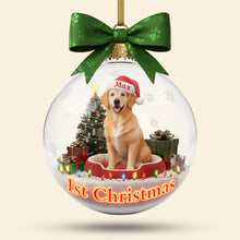 Load image into Gallery viewer, Cherish the Moments: Personalized Dog Custom Photo Acrylic Christmas Ornament - A Heartwarming Gift for Dog Lovers Ornament PopCulturePrints
