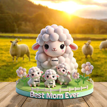 Load image into Gallery viewer, Best Mom Ever - Personalized Custom Plaque Gift for Moms and Grandmas Shaped Plaques PopCulturePrints
