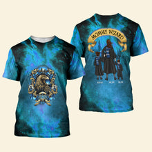 Load image into Gallery viewer, Personalized Mommy Wizard Family T-Shirt
