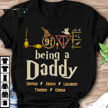 Load image into Gallery viewer, Custom Harry Potter Father&#39;s Day T-Shirt - Being a Daddy
