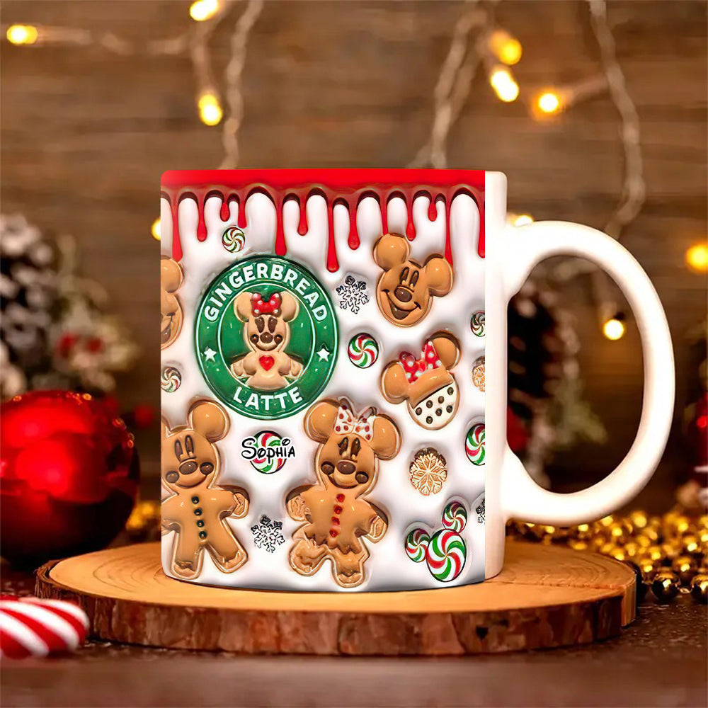 Custom Christmas Gingerbread Latte Mug Coffee Mug PopCulturePrints