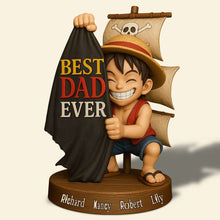 Load image into Gallery viewer, Best Dad Ever - Personalized Captain Dad Acrylic Plaque Gift Shaped Plaques PopCulturePrints
