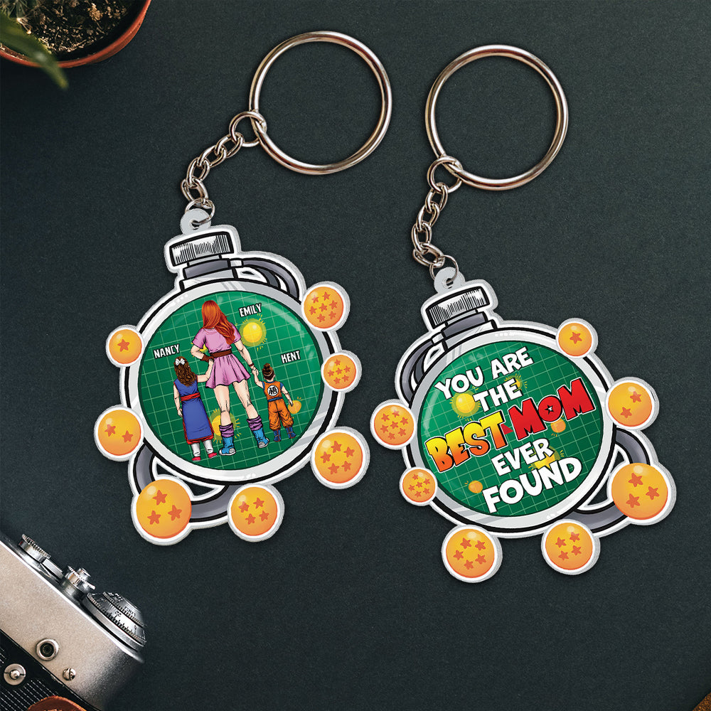 Custom Anime-Inspired Mom Keychain - Dragon Design Keychains PopCulturePrints