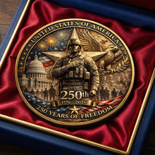 Load image into Gallery viewer, Celebrate 250 Years of Freedom - Personalized Anniversary Gift Coin Coin PopCulturePrints
