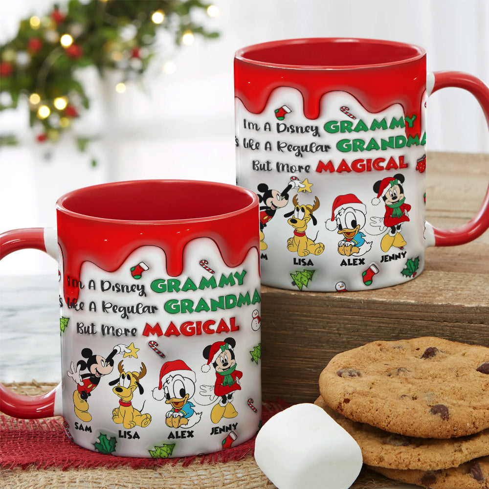 Personalized Magical Grandma Christmas Mug - Disney Theme