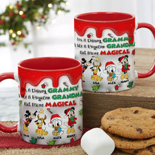 Load image into Gallery viewer, Personalized Magical Grandma Christmas Mug - Disney Theme
