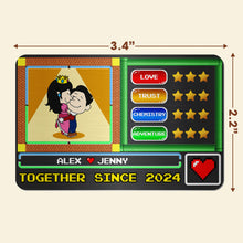 Load image into Gallery viewer, Personalized Love Card for Couples - Unique Aluminum Wallet Insert Wallet Card PopCulturePrints
