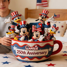 Load image into Gallery viewer, Celebrate 250 Years of Joy - Personalized 250th Anniversary Pillow - Perfect Patriotic Gifts for Friends and Family Pillow PopCulturePrints
