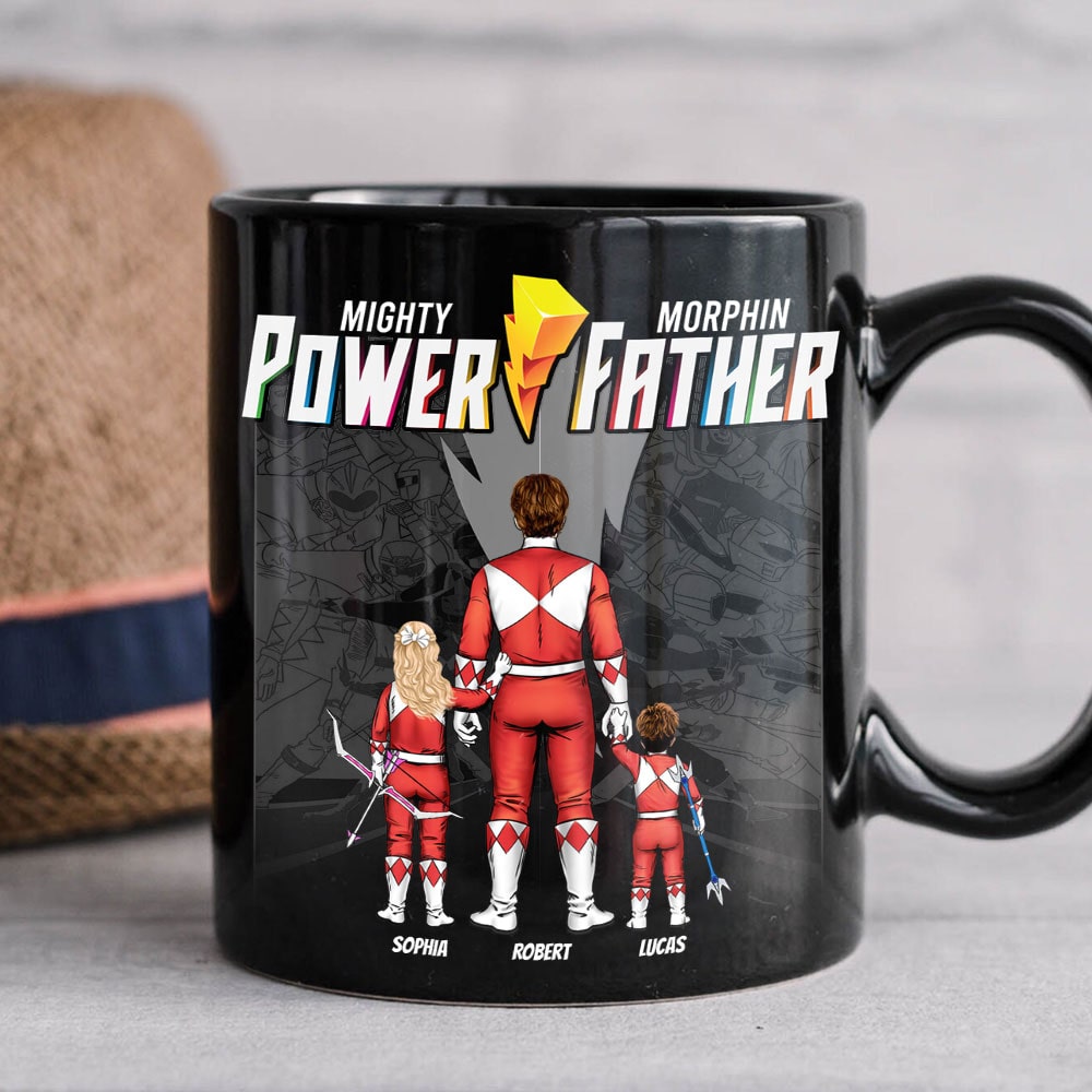 Personalized Mighty Morphin Power Father Mug Coffee Mug PopCulturePrints