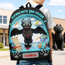 Load image into Gallery viewer, Flying Into 3rd Grade - Cute Personalized Backpack for Kids Backpack PopCulturePrints
