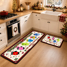Load image into Gallery viewer, Christmas Glove Family Runner Rug - Personalized Gifts For Family Runner Rug 02NADT260826 Doormat PopCulturePrints
