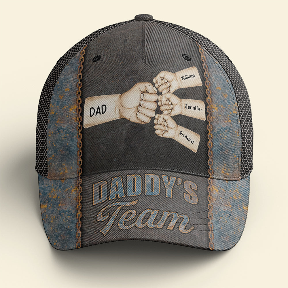 “Dad: The Ultimate Team Player” - Personalized Classic Cap - Gift for Dad, Grandpa, and Father Figures Caps PopCulturePrints