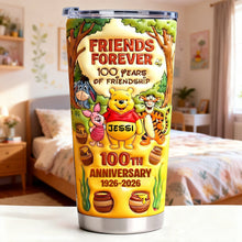 Load image into Gallery viewer, Friends Forever: Celebrate 100 Years of Friendship - Personalized Tumbler - Gift for Friends, Family, and Loved Ones Tumbler Cup PopCulturePrints
