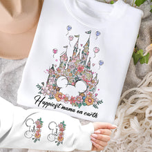 Load image into Gallery viewer, “Happiest Mommy on Earth” - Magical Floral Mouse Shirt - Personalized Gifts for Mom AOP Products PopCulturePrints
