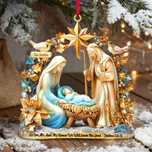 Load image into Gallery viewer, Faithful Nativity Acrylic Ornament - A Cherished Keepsake for Family Celebrations Ornament PopCulturePrints

