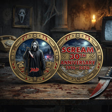 Load image into Gallery viewer, Celebrate 30 Years of Horror with a Personalized Touch - 30 Years Anniversary Metal Coin for Horror Fans Coin PopCulturePrints
