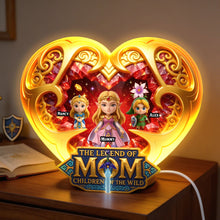 Load image into Gallery viewer, “Celebrate the Adventure of Motherhood” - Mom And Kids Magical Adventure Light Box - Personalized Gift for Mom, Grandma &amp; Kids Light Box PopCulturePrints
